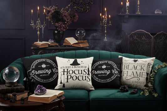 Witchcraft Pillow Covers - Sorceress Sanctuary A / 45x45cm-B / 45x45cm-C / 45x45cm-D / 45x45cm