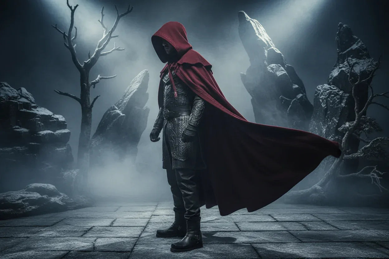 Wizard Hooded Cloak - Sorceress Sanctuary Blue / S-Green / XL-Red / S-Red / L-Green / M