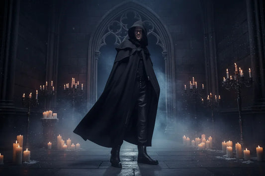 Wizard Hooded Cloak - Sorceress Sanctuary Blue / S-Green / XL-Red / S-Red / L-Green / M