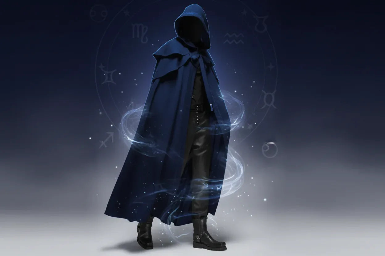 Wizard Hooded Cloak - Sorceress Sanctuary Blue / S-Green / XL-Red / S-Red / L-Green / M