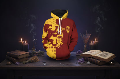 Wizarding Hoodie - Sorceress Sanctuary Red and yellow / XS-Red and yellow / S-Red and yellow / M-Red and yellow / L-Red and yellow / XL