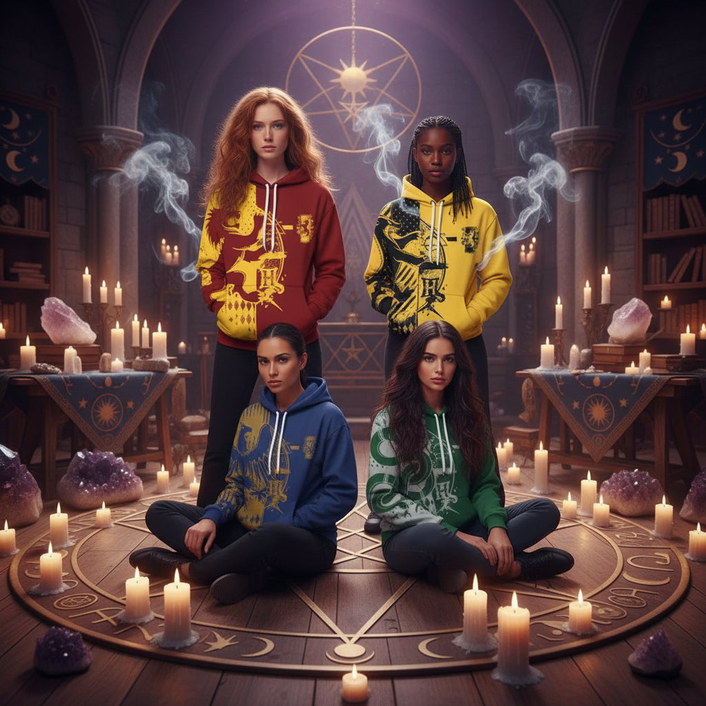 Wizarding Hoodie - Sorceress Sanctuary Red and yellow / XS-Red and yellow / S-Red and yellow / M-Red and yellow / L-Red and yellow / XL