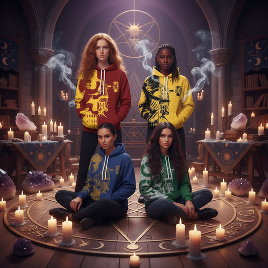 Wizarding Hoodie - Sorceress Sanctuary Red and yellow / XS-Red and yellow / S-Red and yellow / M-Red and yellow / L-Red and yellow / XL