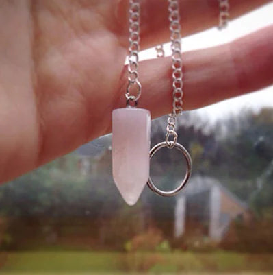 Natural Crystal | Column Necklace