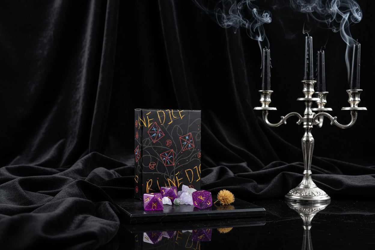 Woodcut Rune Set - Sorceress Sanctuary Black / Wooden Props