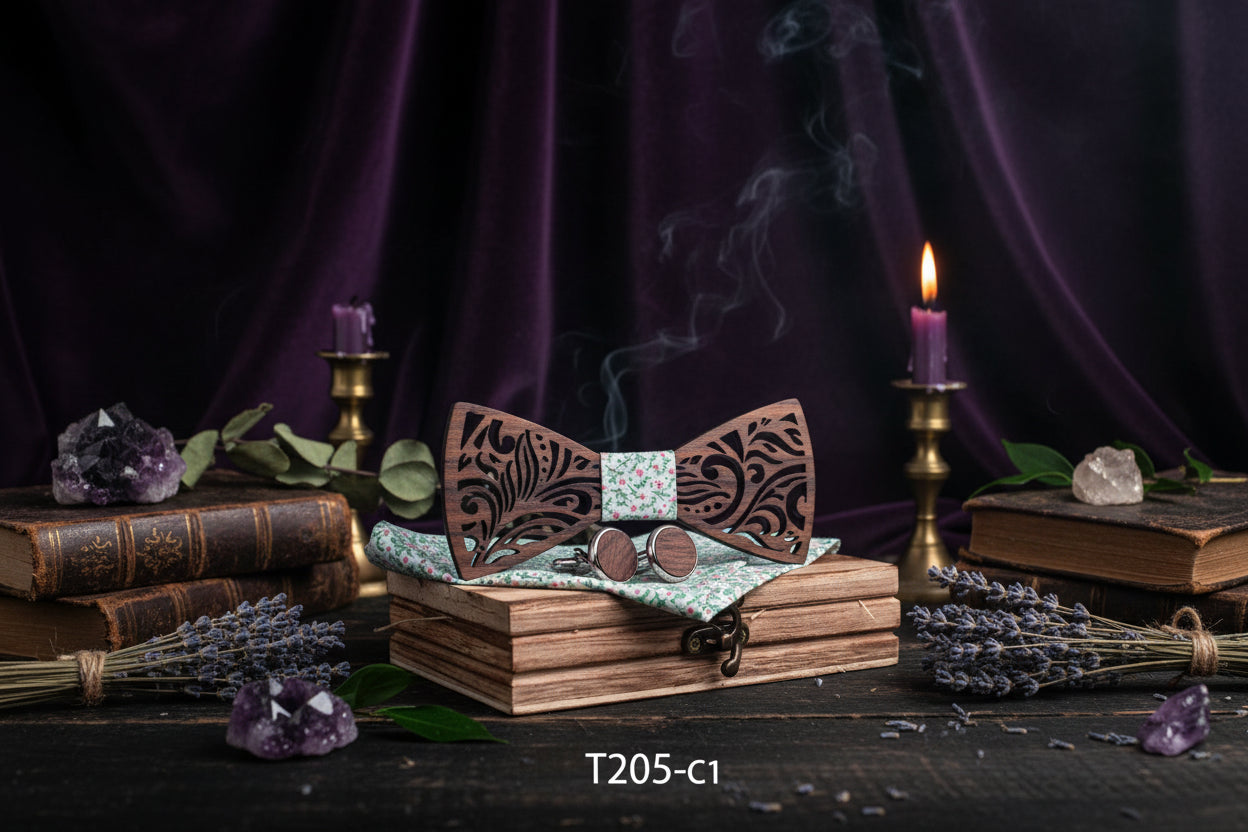 Wooden Bow Tie - Sorceress Sanctuary 1-2-3-4-5