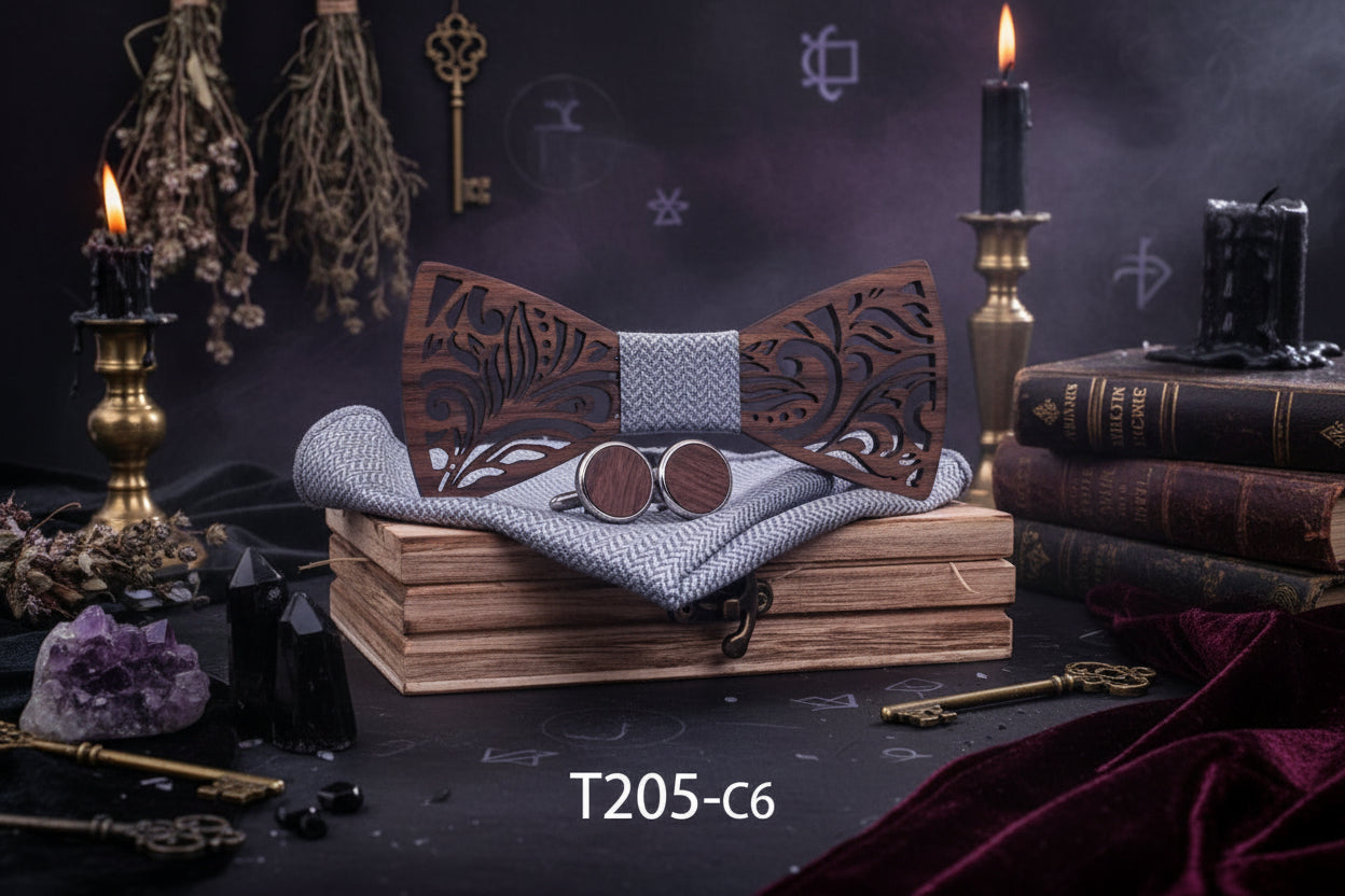 Wooden Bow Tie - Sorceress Sanctuary 1-2-3-4-5