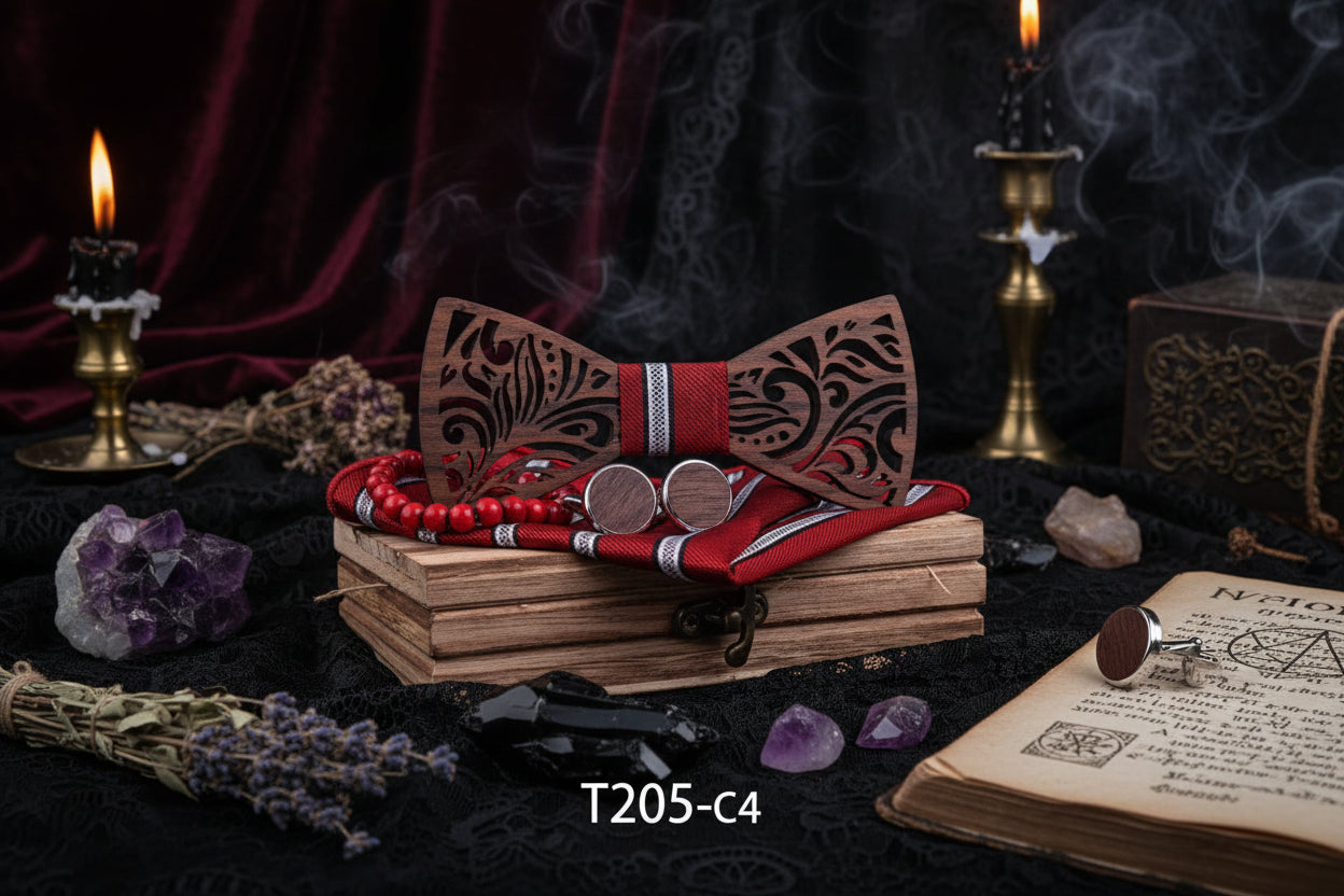 Wooden Bow Tie - Sorceress Sanctuary 1-2-3-4-5