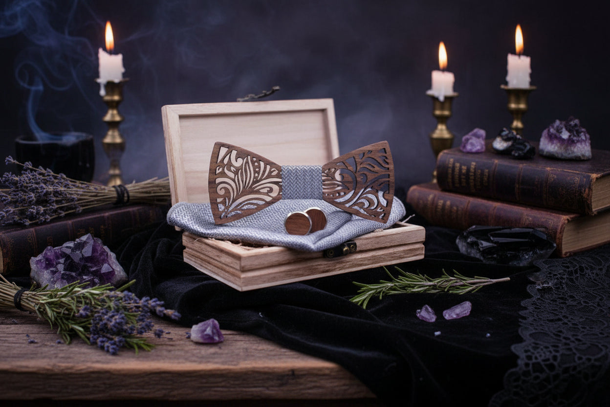 Wooden Bow Tie - Sorceress Sanctuary 1-2-3-4-5