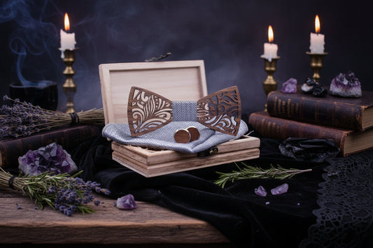 Wooden Bow Tie - Sorceress Sanctuary 1-2-3-4-5