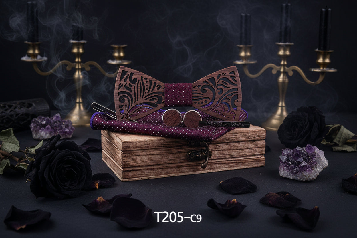 Wooden Bow Tie - Sorceress Sanctuary 1-2-3-4-5