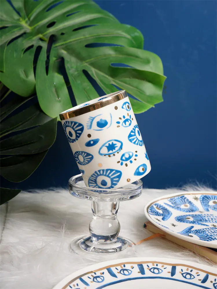 Spiritual Healing | Ceramic Plate & Candle Holder Set
