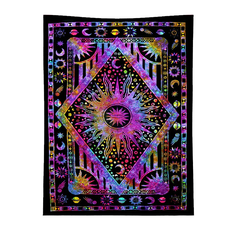 Purple Tarot Card Tapestry