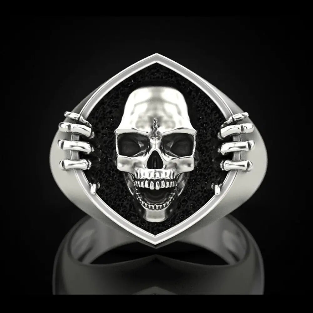 Vintage Punk Skull Ring