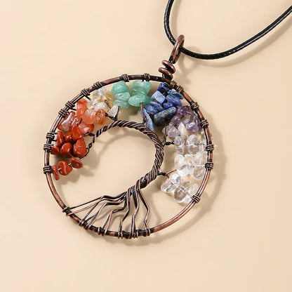 Enchanted Crystal Necklace | Tree Of Life