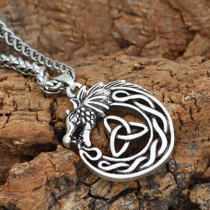 Celtic Dragon Love Knot | Pendant Necklace