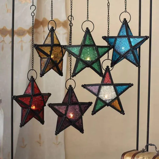 Hanging Star Lamp | Candle Holder