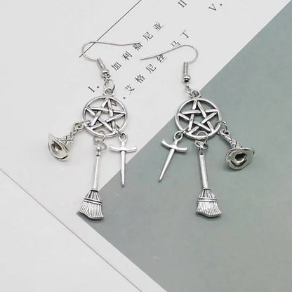 Vintage Harry Potter Punk Magic Earrings with Stars Sorceress Sanctuary