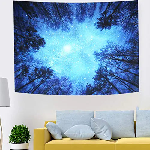 Starry Forest Tapestry