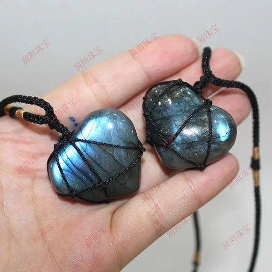 Pendant Necklace | Moonstone Labradorite