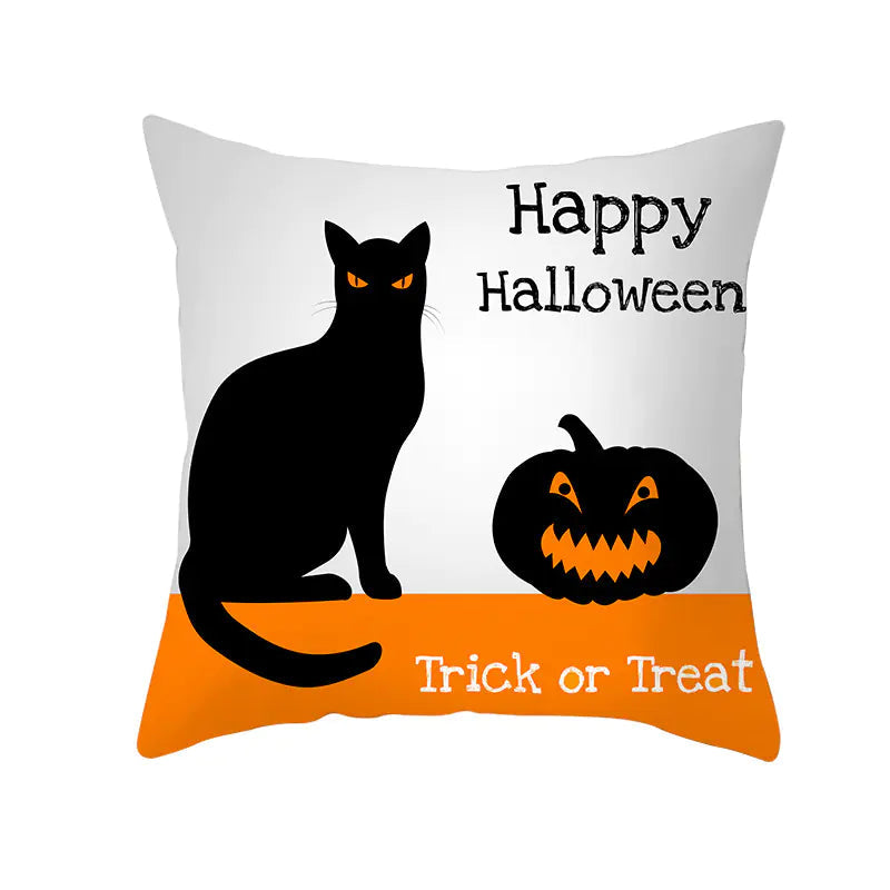Halloween Witchy Cat & Pumpkin | Pillowcases Sorceress Sanctuary