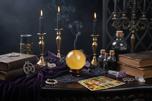 Yellow Crystal Sphere - Sorceress Sanctuary Lemon yellow crystal ball / 4.5-5cm（140g-190g)-Lemon yellow crystal ball / 5-5.5cm (190-232g)-Lemon yellow crystal ball / 5.5-6cm (232-314g)-Lemon yellow crystal ball / 6-6.5cm (314-380g)-Lemon yellow crystal ball / 6.5-7cm (380-460g)