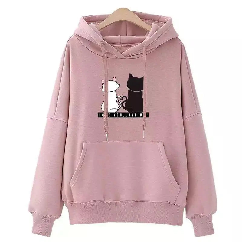 Plush Thick Velvet Cat Hoodie