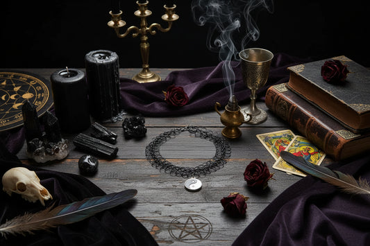 Yin Yang Choker - Sorceress Sanctuary Black