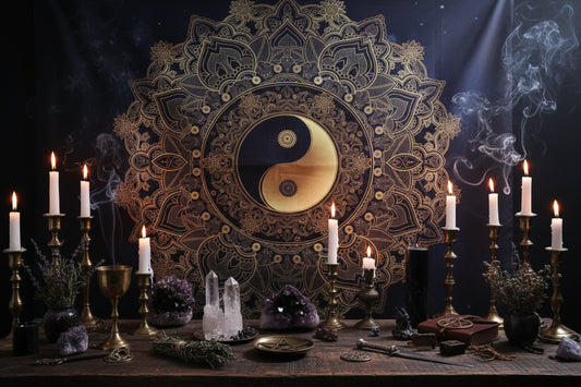 Yin Yang Tapestry - Sorceress Sanctuary 150×130cm