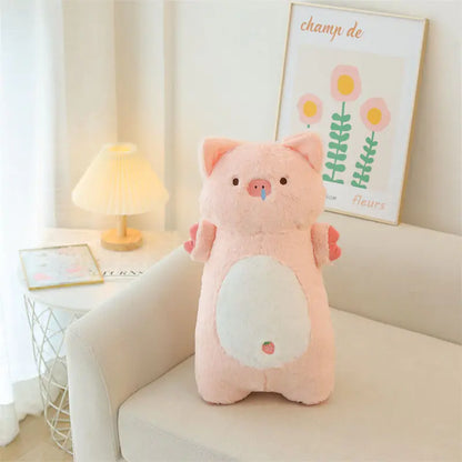Siamese Cat & Pig Long Plushies