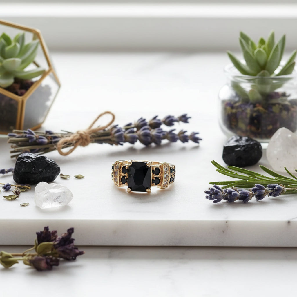Obsidian Protection Ring