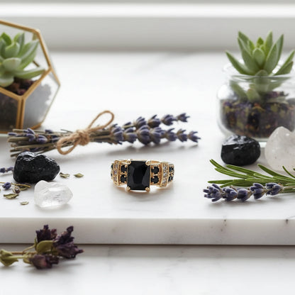 Obsidian Protection Ring