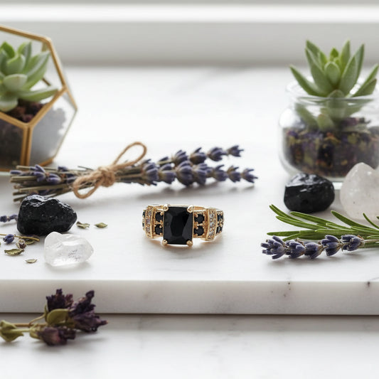 Obsidian Protection Ring