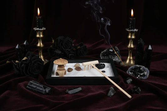 Zen Sand Tray - Sorceress Sanctuary Black / 15*11*1.2-Accessory 1 / 15*11*1.2-Accessories 2 / 15*11*1.2-Accessories 3 / 15*11*1.2-Accessories 4 / 15*11*1.2