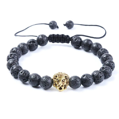 Black Dragon & Lion Head Bracelet Sorceress Sanctuary