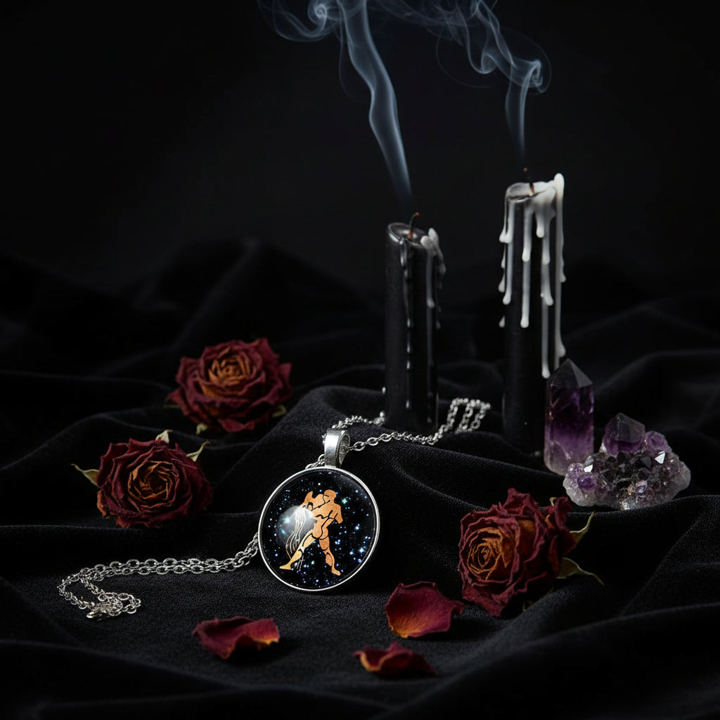 Zodiac Choker Necklace - Sorceress Sanctuary Aquarius-Leo-Gemini-Capricorn-Sagittarius