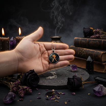 Zodiac Choker Necklace - Sorceress Sanctuary Aquarius-Leo-Gemini-Capricorn-Sagittarius