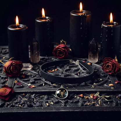 Zodiac Choker Necklace - Sorceress Sanctuary Aquarius-Leo-Gemini-Capricorn-Sagittarius
