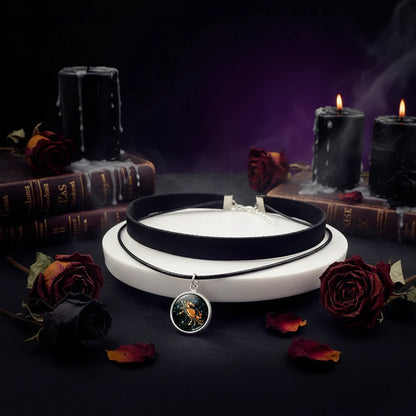 Zodiac Choker Necklace - Sorceress Sanctuary Aquarius-Leo-Gemini-Capricorn-Sagittarius