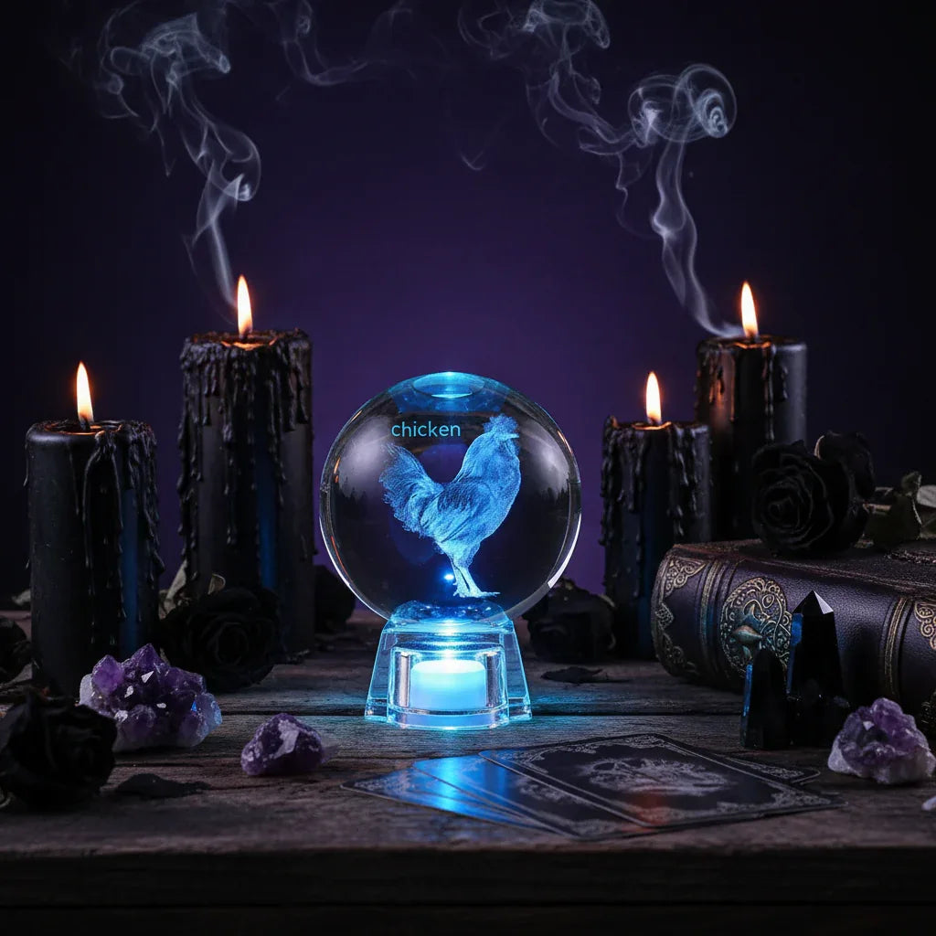 Zodiac Crystal Ball - Sorceress Sanctuary Dog / 6 cm-Dog / 8 cm-Rabbit / 6 cm-Rabbit / 8 cm-Chicken / 6 cm