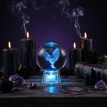 Zodiac Crystal Ball - Sorceress Sanctuary Dog / 6 cm-Dog / 8 cm-Rabbit / 6 cm-Rabbit / 8 cm-Chicken / 6 cm