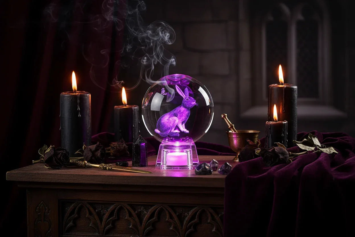 Zodiac Crystal Ball - Sorceress Sanctuary Dog / 6 cm-Dog / 8 cm-Rabbit / 6 cm-Rabbit / 8 cm-Chicken / 6 cm