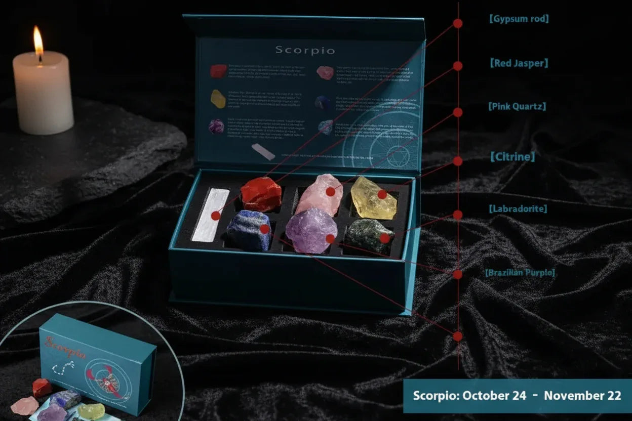 Zodiac Crystal Set - Sorceress Sanctuary Leo-Libra-Aries-Aquarian-Sagittarius