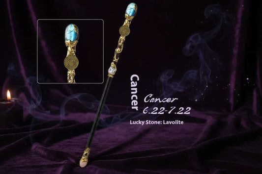 Zodiac Crystal Wand - Sorceress Sanctuary Pisces Truncheon / 30cm-Sagittarius Truncheon / 30cm-Virgo Truncheon / 30cm-Aquarian Truncheon / 30cm-Capricorn Truncheon / 30cm
