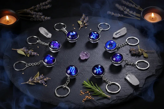 Zodiac Keychain - Sorceress Sanctuary Magic Virgo-Magic Libra-Magic Leo-Magic Scorpio-Magic Taurus