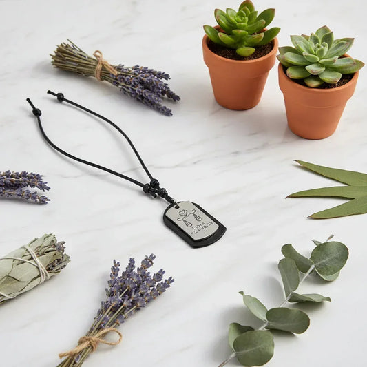 Zodiac Leather Necklace - Sorceress Sanctuary aquarius-Aries-Cancer constellation-Pisces-libra