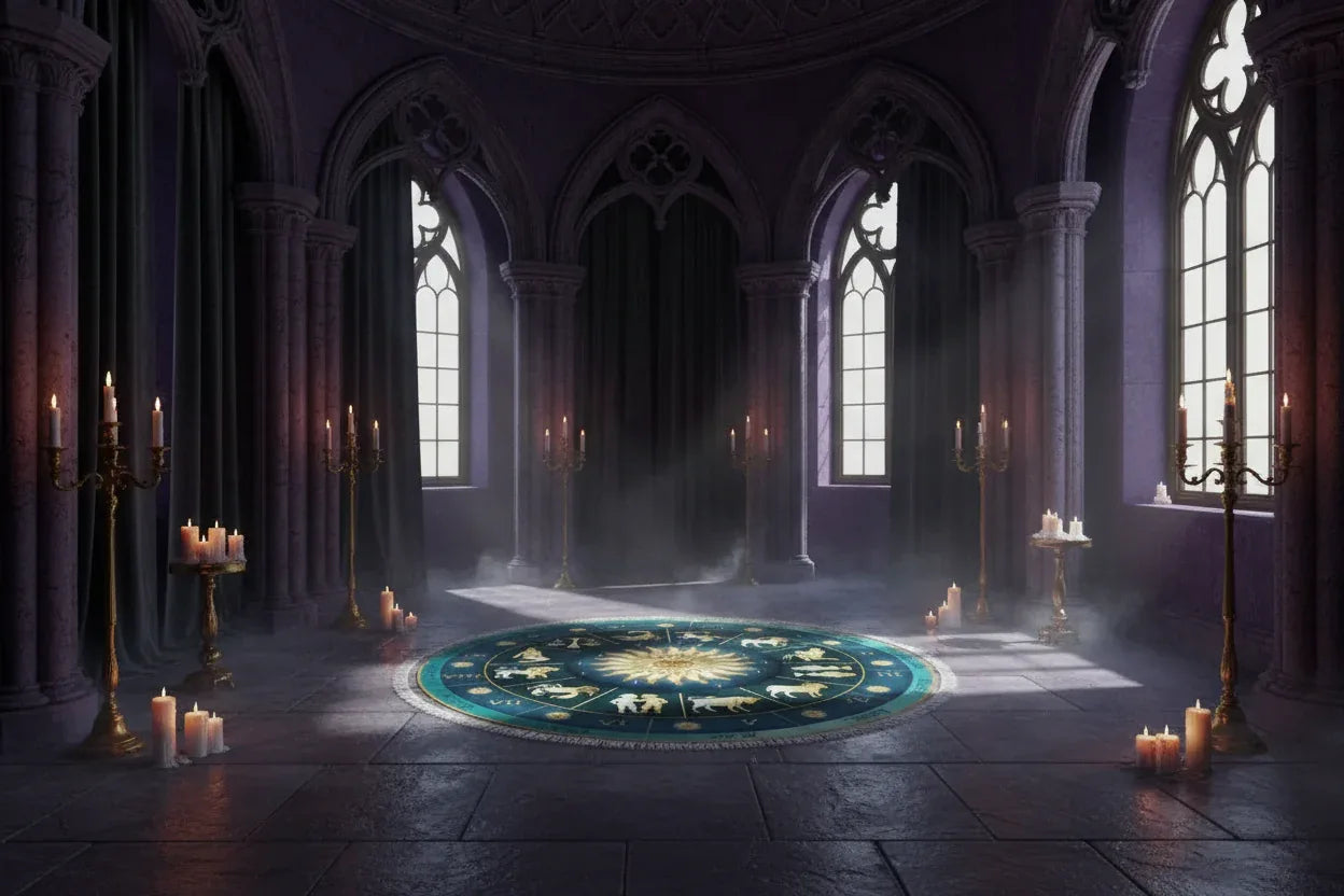 Zodiac Towel - Sorceress Sanctuary Deep Green