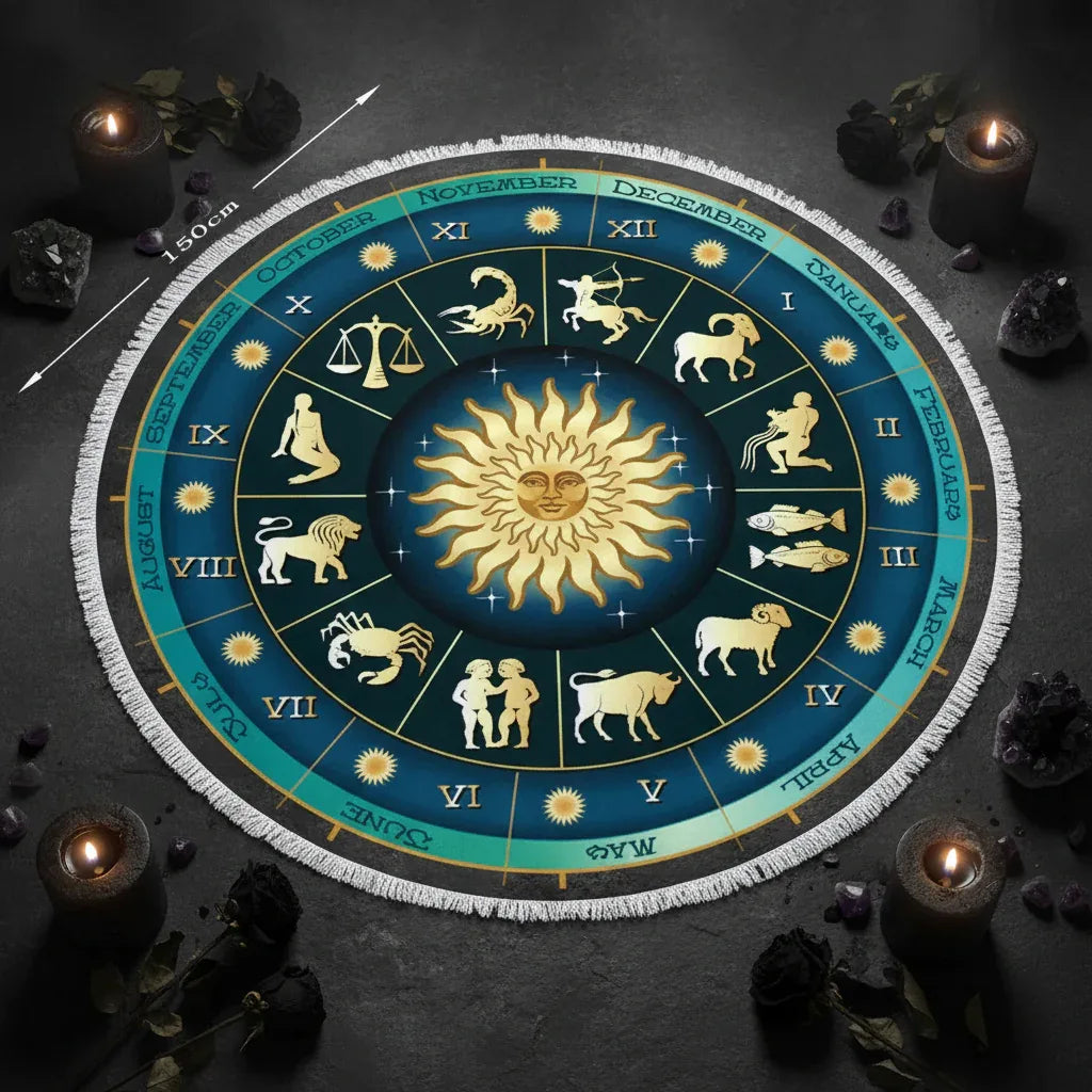 Zodiac Towel - Sorceress Sanctuary Deep Green