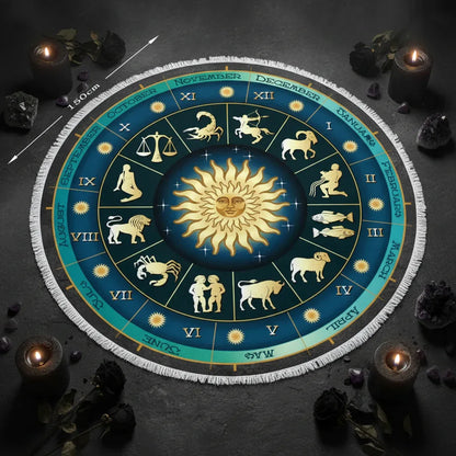 Zodiac Towel - Sorceress Sanctuary Deep Green