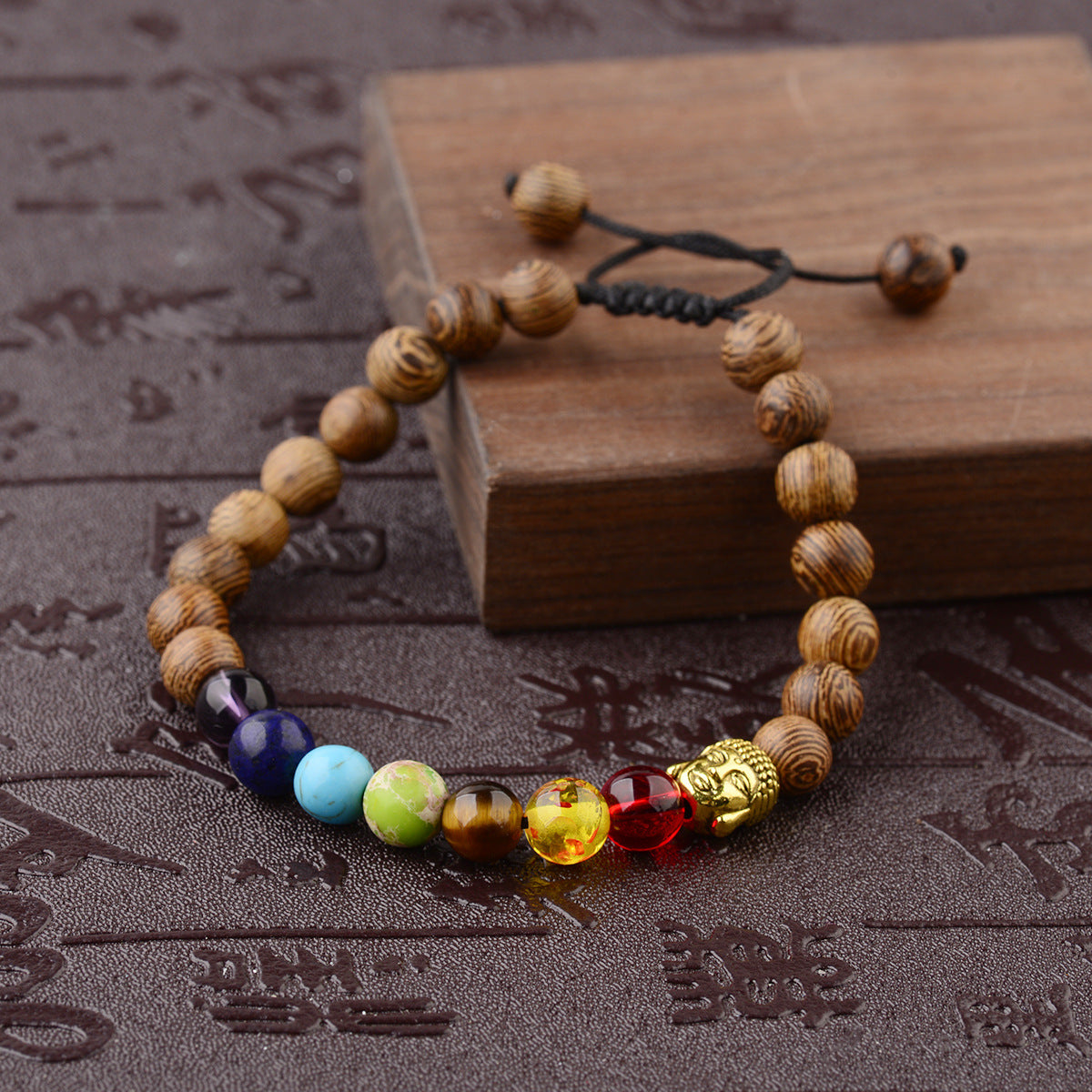 Handmade Chicken Wing Wood Energy Bracelet (Spartan Style)
